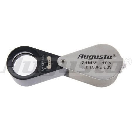 Luuppi timanteille, valolla sekä UV-led