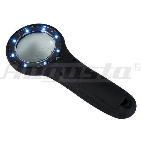 Luuppi, suurennuslasi, timanteille ja korukiville, led-valo ja UV-led valo